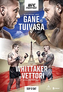 UFC Fight Night: Gane vs. Tuivasa - UFC Event Poster (September 03, 2022)