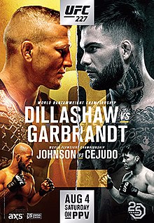 UFC 227: Dillashaw vs. Garbrandt 2 - UFC Event Poster (August 04, 2018)