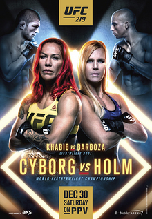 UFC 219: Cyborg vs. Holm - UFC Event Poster (December 30, 2017)