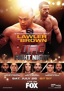 UFC on FOX: Lawler vs Brown - UFC Event Poster (July 26, 2014)