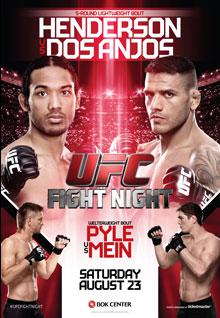 UFC Fight Night: Henderson vs Dos Anjos - UFC Event Poster (August 23, 2014)