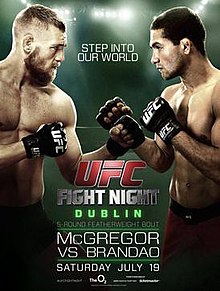 UFC Fight Night: McGregor vs Brandao - UFC Event Poster (July 19, 2014)