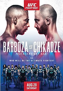 UFC Fight Night: Barboza vs. Chikadze - UFC Event Poster (August 28, 2021)