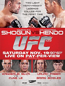 UFC 139: Shogun vs Henderson - UFC Event Poster (November 19, 2011)