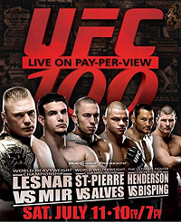 UFC 100 - UFC Event Poster (July 11, 2009)