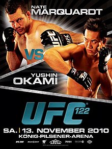 UFC 122: Marquardt vs Okami - UFC Event Poster (November 13, 2010)