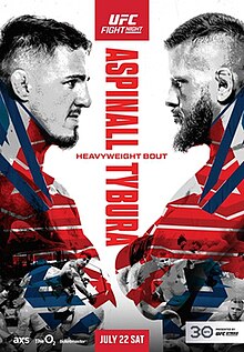 UFC Fight Night: Aspinall vs. Tybura - UFC Event Poster (July 22, 2023)