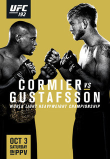 UFC 192: Cormier vs Gustafsson - UFC Event Poster (October 03, 2015)