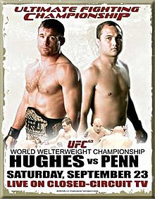 UFC 63: Hughes vs Penn - UFC Event Poster (September 23, 2006)