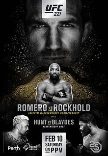 UFC 221: Romero vs. Rockhold - UFC Event Poster (February 10, 2018)