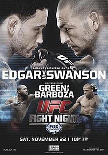 UFC Fight Night: Edgar vs Swanson - UFC Event Poster (November 22, 2014)