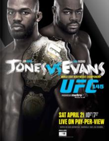 UFC 145: Jones vs Evans - UFC Event Poster (April 21, 2012)