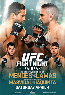 UFC Fight Night: Mendes vs Lamas - UFC Event Poster (April 04, 2015)