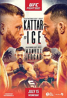 UFC Fight Night: Kattar vs. Ige - UFC Event Poster (July 15, 2020)