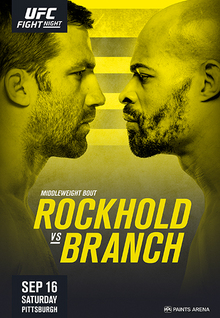 UFC Fight Night: Rockhold vs. Branch - UFC Event Poster (September 16, 2017)