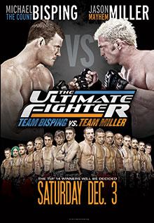 The Ultimate Fighter: Team Bisping vs Team Miller Finale - UFC Event Poster (December 03, 2011)