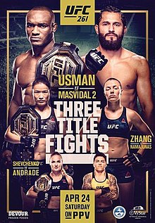 UFC 261: Usman vs. Masvidal 2 - UFC Event Poster (April 24, 2021)