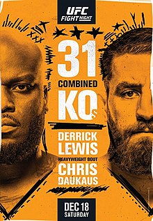 UFC Fight Night: Lewis vs. Daukaus - UFC Event Poster (December 18, 2021)