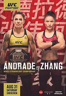 UFC Fight Night: Andrade vs. Zhang - UFC Event Poster (August 31, 2019)