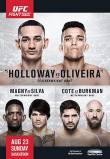 UFC Fight Night: Holloway vs Oliveira - UFC Event Poster (August 23, 2015)