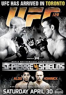 UFC 129: St-Pierre vs Shields - UFC Event Poster (April 30, 2011)