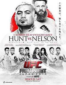 UFC Fight Night: Hunt vs Nelson - UFC Event Poster (September 20, 2014)