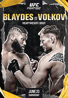 UFC Fight Night: Blaydes vs. Volkov - UFC Event Poster (June 20, 2020)