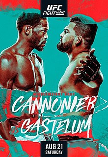 UFC Fight Night: Cannonier vs. Gastelum - UFC Event Poster (August 21, 2021)