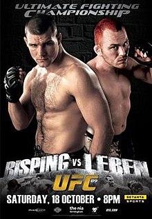 UFC 89: Bisping vs Leben - UFC Event Poster (October 18, 2008)