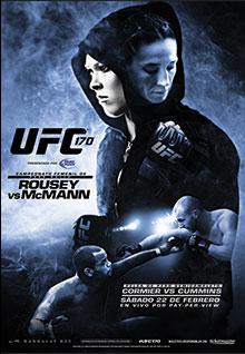 UFC 170: Rousey vs McMann - UFC Event Poster (February 22, 2014)