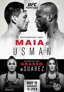 UFC Fight Night: Maia vs. Usman - UFC Event Poster (May 19, 2018)