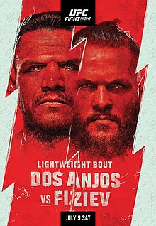 UFC Fight Night: Dos Anjos vs. Fiziev - UFC Event Poster (July 09, 2022)