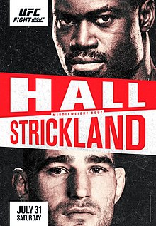 UFC Fight Night: Hall vs. Strickland - UFC Event Poster (July 31, 2021)