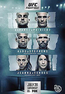 UFC Fight Night: Alvarez vs. Poirier 2 - UFC Event Poster (July 28, 2018)