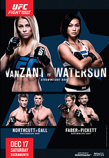 UFC on FOX: VanZant vs. Waterson - UFC Event Poster (December 17, 2016)