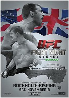 UFC Fight Night: Rockhold vs Bisping - UFC Event Poster (November 07, 2014)