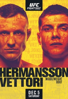 UFC Fight Night: Hermansson vs. Vettori - UFC Event Poster (December 05, 2020)