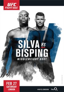 UFC Fight Night: Silva vs Bisping - UFC Event Poster (February 27, 2016)