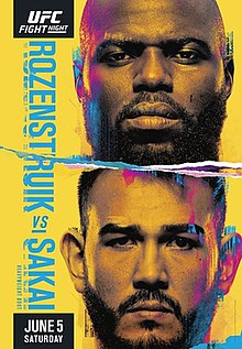 UFC Fight Night: Rozenstruik vs. Sakai - UFC Event Poster (June 05, 2021)