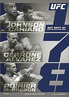 UFC 178: Johnson vs Cariaso - UFC Event Poster (September 27, 2014)