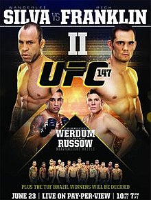 UFC 147: Silva vs Franklin 2 - UFC Event Poster (June 23, 2012)