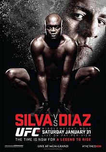 UFC 183: Silva vs Diaz - UFC Event Poster (January 31, 2015)