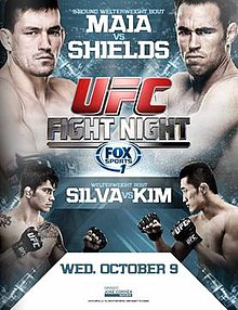 UFC Fight Night: Maia vs Shields - UFC Event Poster (October 09, 2013)