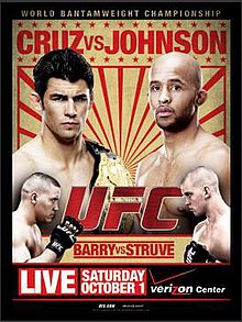 UFC Live: Cruz vs Johnson - UFC Event Poster (October 01, 2011)