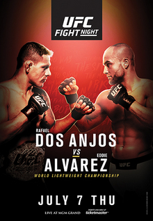 UFC Fight Night: Dos Anjos vs. Alvarez - UFC Event Poster (July 07, 2016)