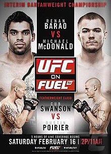 UFC on FUEL TV: Barao vs McDonald - UFC Event Poster (February 16, 2013)