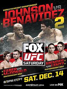 UFC on FOX: Johnson vs. Benavidez 2 - UFC Event Poster (December 14, 2013)