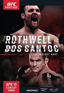 UFC Fight Night: Rothwell vs Dos Santos - UFC Event Poster (April 10, 2016)