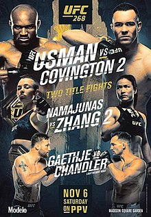 UFC 268: Usman vs. Covington 2 - UFC Event Poster (November 06, 2021)