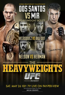 UFC 146: Dos Santos vs Mir - UFC Event Poster (May 26, 2012)